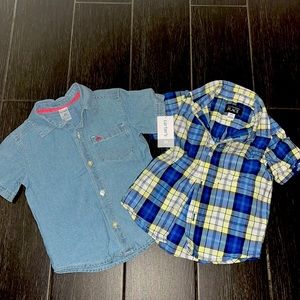 2T short sleeve button down